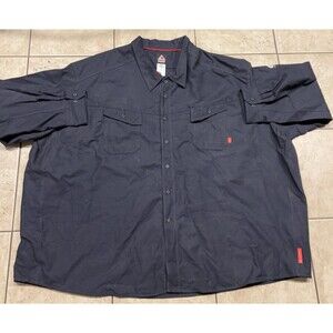 Bulwark FR Shirt Mens 7XL Navy Blue IQ Series Cat2 2112 Flame Resistant L/S